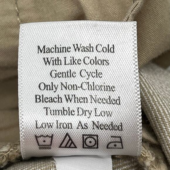 Coldwater Creek Tan Chino Khaki Plain Basic Plain Work School Capri Pants 10 - Picture 5 of 10